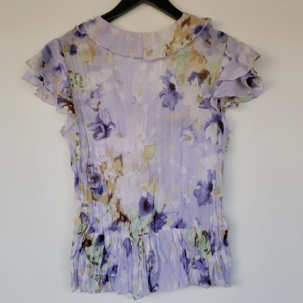 Anthropologie Violet & Claire Ruffle Blouse size M - Picture 2 of 5